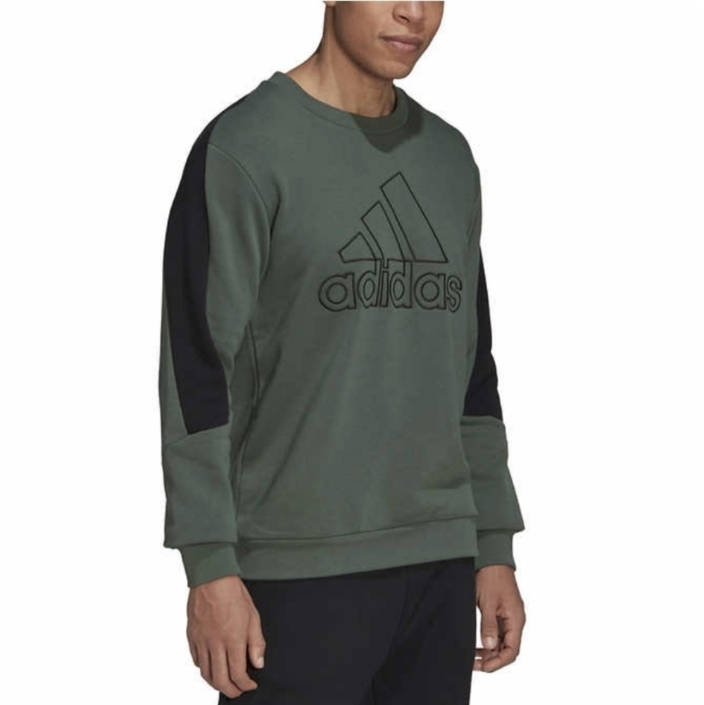 ADIDAS MEN'S CREW NECK SWEATSHIRT•SIZE LARGE - Picture 2 of 13